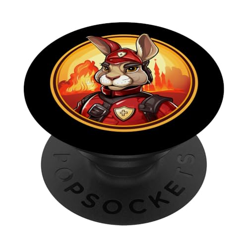 Hase Feuerwehr PopSockets Klebender PopGrip von Firefighters Fans