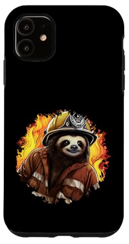 Hülle für iPhone 11 Feuerwehrfrau Faultier von Firefighters Fans