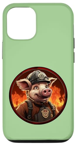 Hülle für iPhone 12/12 Pro Feuerwehrmann Schwein von Firefighters Fans