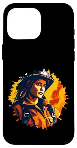 Hülle für iPhone 16 Pro Max Feuerwehr Feuerwehrfrau von Firefighters Fans