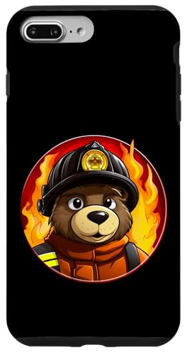 Hülle für iPhone 7 Plus/8 Plus Feuerwehrmann Bär von Firefighters Fans