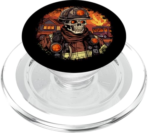 Skelette Feuerwehr / Feuerwehrmann Skelett PopSockets PopGrip für MagSafe von Firefighters Fans