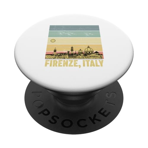 Souvenirs aus Italien Firenze Florenz Retro Vintage Skyline PopSockets Klebender PopGrip von Firenze Italy Souvenirs Travel Vacation