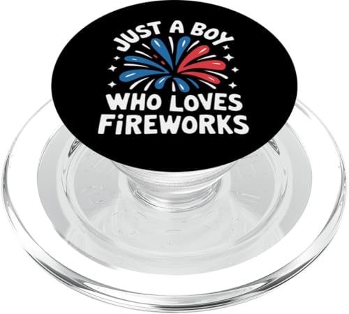 Feuerwerksdirektor Nur ein Junge, der Feuerwerke liebt PopSockets PopGrip für MagSafe von Fireworks Director Pyrotechnics Pyro 4th of July