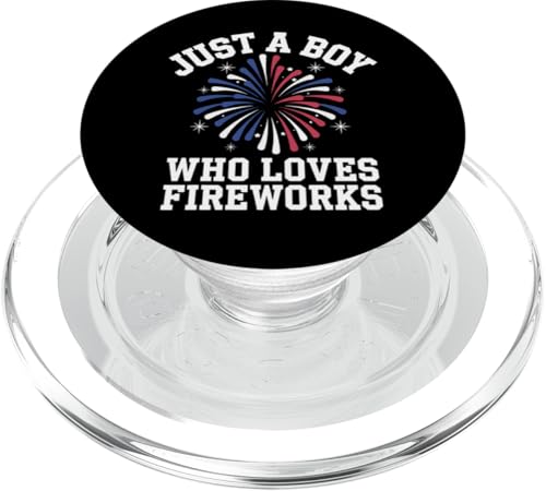 Feuerwerksdirektor Nur ein Junge, der Feuerwerke liebt PopSockets PopGrip für MagSafe von Fireworks Director Pyrotechnics Pyro 4th of July