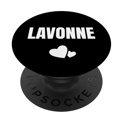 Lavonne Niedliches Herz mit Vorname, personalisierbar PopSockets Klebender PopGrip von First Name Gift Female Cute Heart Birthday Name