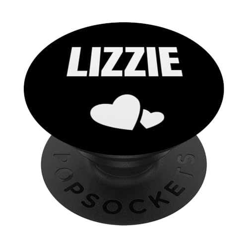 Lizzie Vorname Geburtstag Niedliches Herz PopSockets Klebender PopGrip von First Name Gift Female Cute Heart Birthday Name