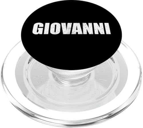 Giovanni Vorname Geburtstag Retro Papa Name personalisiert PopSockets PopGrip für MagSafe von First Name Gift male Retro Birthday Name Father