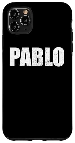 Hülle für iPhone 11 Pro Max Pablo Vorname Geburtstag Retro Papa Name personalisiert von First Name Gift male Retro Birthday Name Father