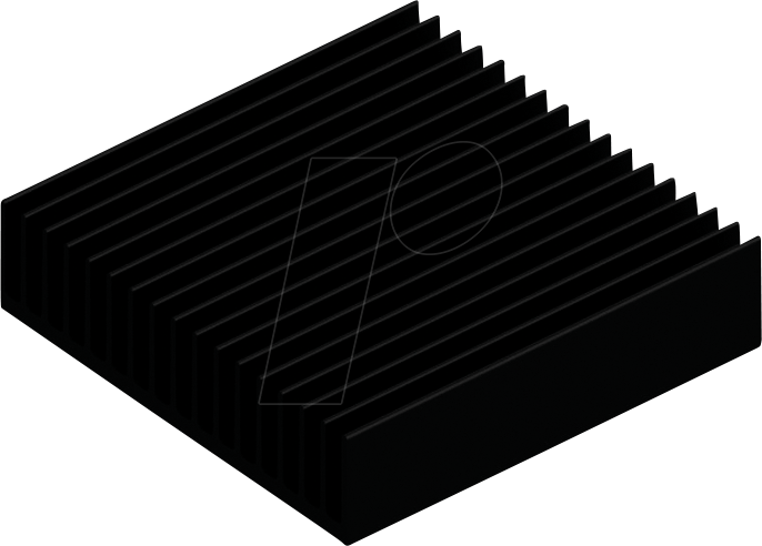 SK508-100SA - Kühlkörper, 100 mm, schwarz eloxiert, 2,0 K/W von Fischer Elektronik