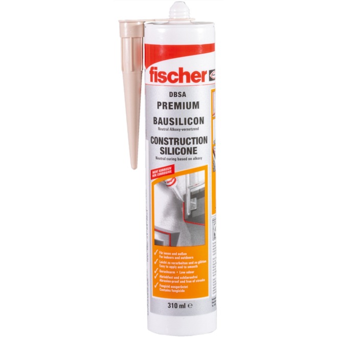 Bausilicon DBSA SLG 310ml schiefergrau, Dichtmasse von Fischer