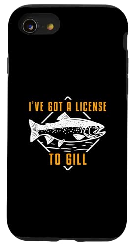 Ich habe eine Lizenz zum Grillen von Funny Fish Hatchery Fish Breeders Hülle für iPhone SE (2020) / 7 / 8 von Fish Hatchery Worker Appreciation