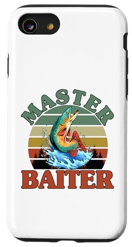 Master Baiter Fishing für Papa und Opa Hülle für iPhone SE (2020) / 7 / 8 von Fishing Fisherman Design