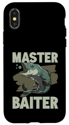 Master Baiter Fishing für Papa und Opa Hülle für iPhone X/XS von Fishing Fisherman Design