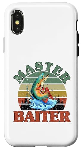 Master Baiter Fishing für Papa und Opa Hülle für iPhone X/XS von Fishing Fisherman Design