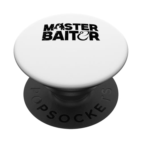 Master Baiter Fishing für Papa und Opa PopSockets Klebender PopGrip von Fishing Fisherman Design