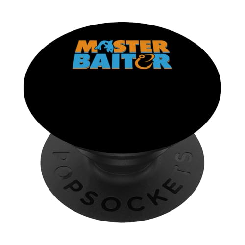 Master Baiter Fishing für Papa und Opa PopSockets Klebender PopGrip von Fishing Fisherman Design