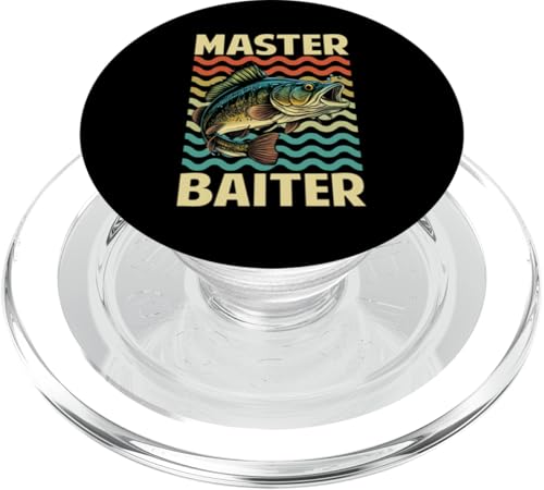 Master Baiter Fishing für Papa und Opa PopSockets PopGrip für MagSafe von Fishing Fisherman Design