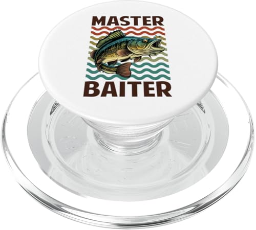 Master Baiter Fishing für Papa und Opa PopSockets PopGrip für MagSafe von Fishing Fisherman Design