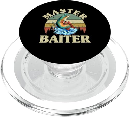 Master Baiter Fishing für Papa und Opa PopSockets PopGrip für MagSafe von Fishing Fisherman Design