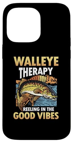 Hülle für iPhone 14 Pro Max Walleye-Therapie-Rolle von Fishing Fisherman Gift Idea