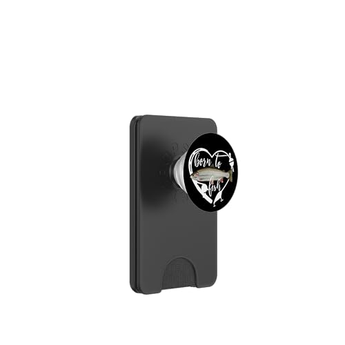 Born to Fish Heart With Forelle Angler Fishing Fisherman Gift PopSockets PopWallet für MagSafe von Fishing Way of Life