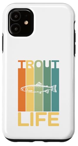 Hülle für iPhone 11 Trout Life Regenbogenfisch Angeln Angler Spaß Angler Geschenk von Fishing Way of Life