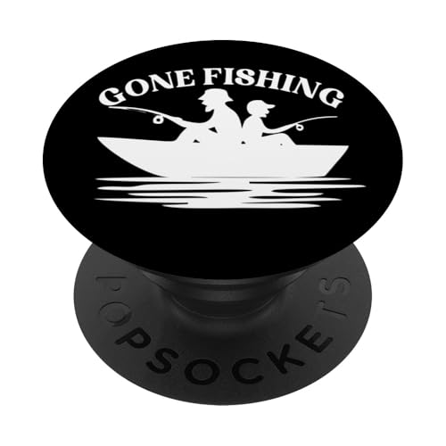 Zum Angeln gegangen, Vater, Großvater, Sohn, Enkel, Angler, Fischfischer PopSockets Klebender PopGrip von Fishing Way of Life