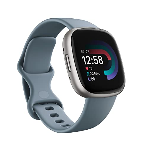 Google Fitbit Versa 4 – Smartwatch Damen / Herren – Fitness-Tracker mit integriertem GPS und Telefonfunktion, 6 Tage Akkulaufzeit, 40+ Trainingsmodi – Fitnessuhr kompatibel mit Android / iOS von Fitbit