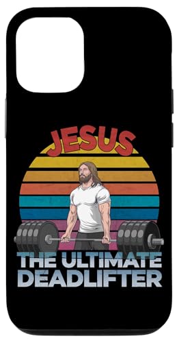 Hülle für iPhone 12/12 Pro Vintage Jesus The Ultimate Deadlifter Christliches Fitness-Training von Fitness Training Bodybuilding Men Women Tees