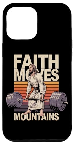 Hülle für iPhone 13 Pro Max Christliches Fitnesstraining im Vintage-Stil, Jesus, Moves Mountains von Fitness Training Bodybuilding Men Women Tees