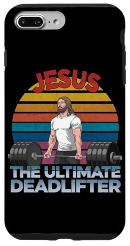 Hülle für iPhone 7 Plus/8 Plus Vintage Jesus The Ultimate Deadlifter Christliches Fitness-Training von Fitness Training Bodybuilding Men Women Tees