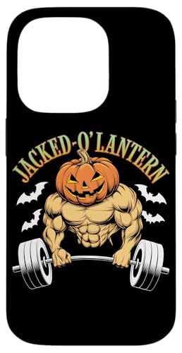 Hülle für iPhone 14 Pro Gym Workout Halloween Kürbis Jacked-O-Laterne von Fitness Training Halloween Costume Men Women Tees