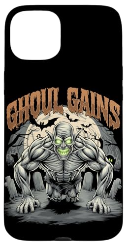 Hülle für iPhone 15 Plus Ghoul Gains Halloween-Fitness-Workout von Fitness Training Halloween Costume Men Women Tees