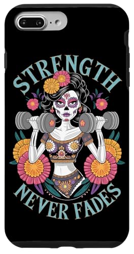 Hülle für iPhone 7 Plus/8 Plus Dia De Los Muertos La Catrina Training am Tag der Toten im Fitnessstudio von Fitness Training Halloween Costume Men Women Tees