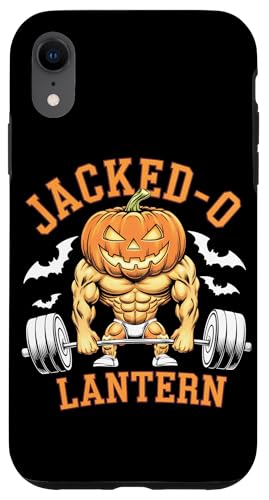 Hülle für iPhone XR Jacked-O Laterne Halloween Kürbis Gym Workout von Fitness Training Halloween Costume Men Women Tees