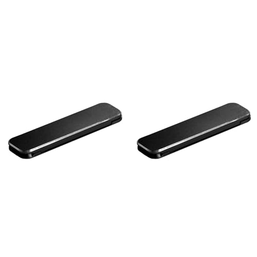 Fivetwofive 2X Universal Mini Size Aluminium Tragbare Klapphalterung Schwarz Tablet Faltbarer Handy-Handyständer für Mobiltelefone von Fivetwofive