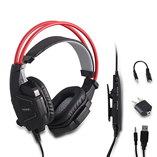 Fivetwofive Gaming Headset Fuer S, Universal Wired Stereo-Mikrofon Multifunktions-Headset Kopfhoerer Fuer / / von Fivetwofive