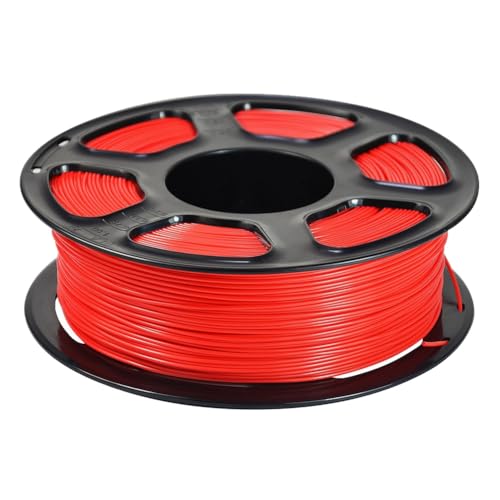 Fivetwofive PLA-3D-Druckerfilament, Sauber Gewickeltes PLA-Filament 1,75 Mm, Passend für die Meisten FDM-3D-Drucker, 1-Kg-Spule PLA-Filament Rot von Fivetwofive