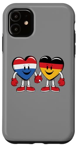 Hülle für iPhone 11 Deutschland und die Niederlande Niederländische von Flagge der Freundschaft der Liebe Herz