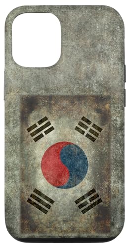 Hülle für iPhone 14 Pro Flagge Südkoreas mit grungy Style Look von Flags and Symbols