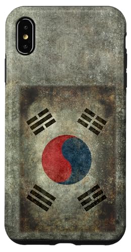 Hülle für iPhone XS Max Flagge Südkoreas mit grungy Style Look von Flags and Symbols
