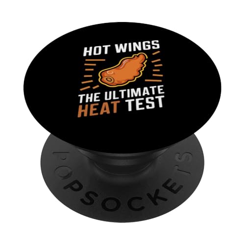 Chicken Wings Wing Fast Food mit heiß gekochtem Hühnchen PopSockets mit austauschbarem PopGrip von Flaming Hot Chicken Wings Spicy Wings Lover