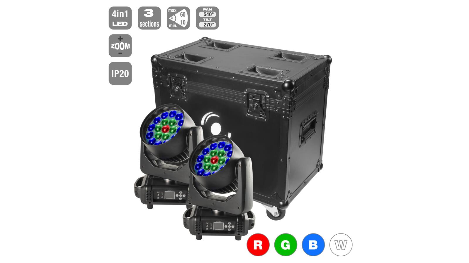 Flash MH-BEAM LED 1915 ZOOM v2203 SET2 von Flash