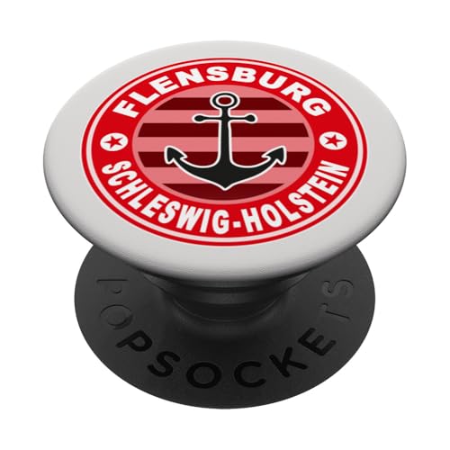 Flensburg Meer Schleswig-Holstein Ostsee Bier Fischbrötchen PopSockets Klebender PopGrip von Flensburg Meer Norden Digga Norddeutschland