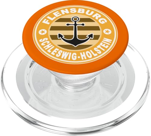 Flensburg Meer Schleswig-Holstein Ostsee Bier Fischbrötchen PopSockets PopGrip für MagSafe von Flensburg Meer Norden Digga Norddeutschland