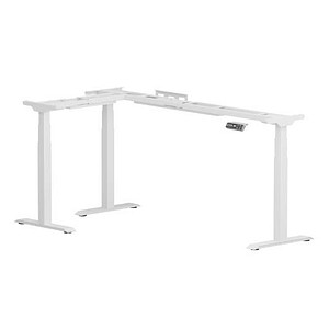 FlexiSpot E7L elektrisch höhenverstellbares Schreibtischgestell weiß ohne Tischplatte, T-Fuß-Gestell weiß 127,5 - 210,0 x 60,0 - 80,0 cm von FlexiSpot