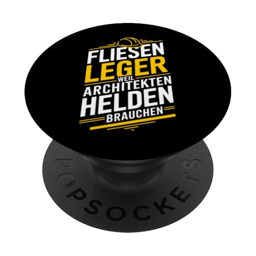 Fliesenlegermeister Fliesenleger Fliese Handwerker Baustelle PopSockets Klebender PopGrip von Fliesenleger & Fliesenlegermeister Geschenke