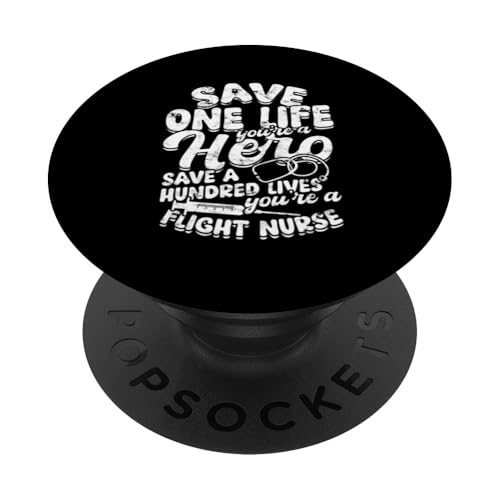 Flugkrankenschwester PopSockets Klebender PopGrip von Flight Nurse Gifts for Women and Men