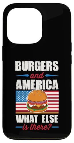 Burger und Amerika, was gibt es sonst noch? Patriotic Grill Dad Hülle für iPhone 13 Pro von Flippin Cheesy Retro Style Burger Lover Merch